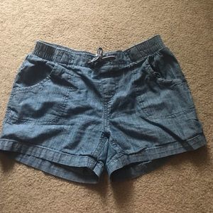 Old navy kids denim pattern cotton shorts